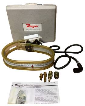 2662409 Dwyer Instruments Inc. Slack Tube Manometer Kit In Gray Hard Case - Multicolors 2662409 Dwyer Instruments Inc. Slack Tube Manometer Kit In Gray Hard Case - Multicolors
