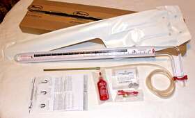 M44429 Dwyer Series 1227 Brand New Dual Range Flex-tube U-inclined Manometer In Case M44429 Dwyer Series 1227 Brand New Dual Range Flex-tube U-inclined Manometer In Case