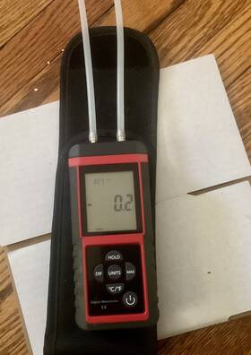 Ehdis 738920594377 Manometer Professional Air Pressure Meter Dual-port Hvac Digital Manometers