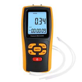 Gain Express 696391949334 Manometer Gauge Digital Air Pressure Meter Differential Dual