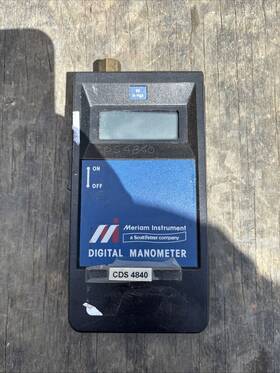 Meriam Instruments A0060ih Portable Digital Manometer For Parts/repair