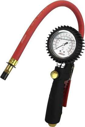 S-574a Milton Industries Analog Inflator Gauge With Straight Chuck - 1ea S-574a Milton Industries Analog Inflator Gauge With Straight Chuck - 1ea