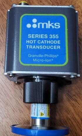 355620-2-yg-t Mks Series 355 Hot Cathode Transducer 355620-2-yg-t Mks Series 355 Hot Cathode Transducer
