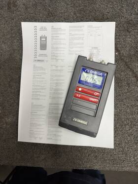 Omega Hhp-103 Digital Handheld Air Pressure Manometer Inch Very Low Range With Manual