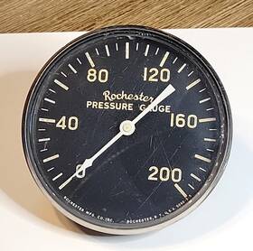5060-5-5 Rochester Vintage Pressure Gauge 200 Psi-tested/works/steampunk Industrial Art 5060-5-5 Rochester Vintage Pressure Gauge 200 Psi-tested/works/steampunk Industrial Art