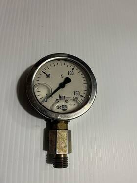P1430b082001 Tecsis Pressure Gauge 0-160 Bar 63mm G1/4b