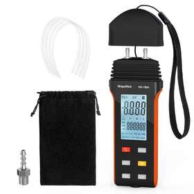 Waporich 689850258962 Digital Manometer Gas Air Pressure Meter Dual-port Differential Tester 12 Units