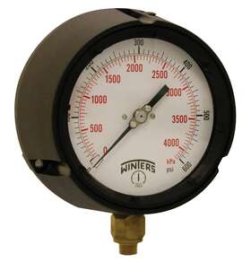 Ppc5089 Winters Instruments Ppc Phenolic Dual Scale Process Pressure Gauge Brass Internals 0-600 Psi Ppc5089 Winters Instruments Ppc Phenolic Dual Scale Process Pressure Gauge Brass Internals 0-600 Psi