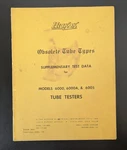 Hickok Tube Testers 6000A 6005 Obsolete Supplement Data Original. Fixed Price $24.95.