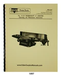 Delta Homecraft 4" Jointer Operating, Maintenance, & Parts List Manual #1897. Fixed Price $15.00.