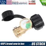 Propane Tank Gauge Gas Grill Bbq Rv Pressure Adapter Meter Indicator Brass. Fixed Price $16.00.