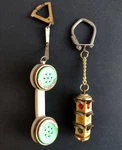 Two Soviet Vintage Key Chains. Fixed Price $50.00.