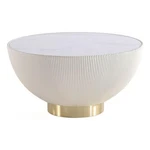Manhattan Comfort Anderson Coffee Table With Steel Frame In Cream. Fixed Price $253.44.