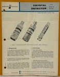 Hp / Agilent 00423-90011 423A & 8470A Crystal Detector Operating Notes Manual.. Fixed Price $49.99.