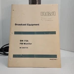 Rca BW-75A Fm Monitor Vintage Instruction Manual MI-560735. Fixed Price $19.77.