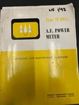 Marconi Type TF893A A.f Power Meter Manual. Fixed Price $26.72.