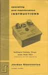 Operating Manual Jordan Cd V-750 5A Radiation Dosimeter Charger (ST64). Fixed Price $9.32.