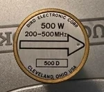 Bird 500D Plug-in Element To Watts 200-500 Mhz For 43 Wattmeters. Fixed Price $100.00.