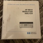 Hp 8901B Modulation Analyzer Operation And Calibration Manual. Fixed Price $50.00.