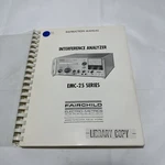 Fairchild Electro-metrics EMC-25 Series Interference Analyzer Instruction 1969. Fixed Price $20.78.