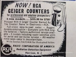 Vintage Print 1955 Collier's Rca Geiger Counters - Radiation Detection Equip.. Fixed Price $9.77.