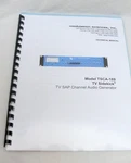 Modulation Sciences Tv Sidekick Sap Audio Generator TSCA-189 Manual Original. Fixed Price $9.99.
