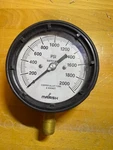 Marsh Instrument Co Safecase, Pressure Gauge 0-2000 Psi 4.5" Face 1/2" Port. Fixed Price $125.00.