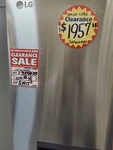 Lg 26 Cu. Ft. Smart Instaview Counter Depth French Door Refrigerator Printproof. Fixed Price $1350.00.