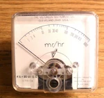 Mr/hr Analog Panel Meter Victoreen Instrument V715-38. Fixed Price $22.50.
