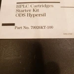 Genuine H/p Agilent Hplc Cartridges Starter Kit, Part # 79926KT-100. Fixed Price $299.99.
