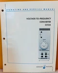 Hp 02212-90382 Model 2212A Voltage-to-frequency Converter Oper & Service Manual.. Fixed Price $29.99.