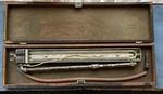 Vintage Meriam Instrument Co. 15" Standard Cleanout Manometer Wooden Box. Fixed Price $75.00.
