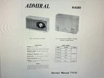 Admiral Radio T1153 Service Manual Digital. Fixed Price $6.00.