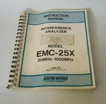 Electro-metrics EMC-25X 20MHZ-1000MHZ Interference Analyzer Instruction Manual. Fixed Price $33.63.