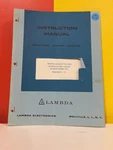 Lambda Im Regulated Power Supply LK-340A-LK-345A & LK-340-LK-345 Manual. Fixed Price $49.99.