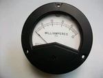 Weston Model 2531 Analog Meter 1/2" Round 0-50 Ma. Dc. Scale FS=50 Mv.. Fixed Price $29.00.