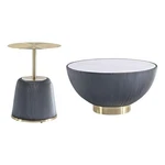 Anderson Coffee Table & End 1.0 With Steel Frame In Gray - Set 2. Fixed Price $452.78.