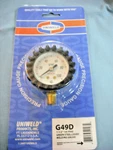 Uniweld Welding Gauge 1.5" To 100 Psi., Green Steel Protected Case G49D. Fixed Price $26.44.