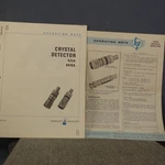Hp 423A / 8470A Crystal Detector Operating Note #2. Fixed Price $9.95.