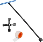 Water Meter Key 28 Inch Shut Off Tool 4-WAY Multifunctional And Seal Tape. Fixed Price $26.98.