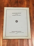 Vintage 1960 Boonton Radio Company Q-meter Type 260-A Instruction Manual. Fixed Price $30.00.