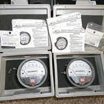 2 Ct Dwyer Magnehelic Pressure Gauge 0-6" Wc W/ Case Differential Hvac Airflow. Fixed Price $89.00.