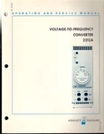 Original Hewlett Packard Voltage-to-frequency Converter 2212A Ops&svc Manual. Fixed Price $25.99.