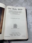 Ca. 1950 Authorized King James Version Holy Bible Collins Self Pronouncing Lthr. Fixed Price $30.00.
