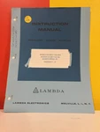 Lambda Im Regulated Power Supply LK-340A-LK-345A & LK-340-LK-345 Manual. Fixed Price $49.99.