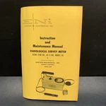 Vtg Victoreen Ocdm V-700 #6B Radiological Geiger Counter *manual Only*. E7. Fixed Price $16.00.