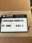 Meriam S10AA25WM U Type, Manometer 20" Range Scale. Fixed Price $425.00.