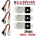 3PC Digital Temperature Humidity Sensor Compatible With DHT22 AM2302 For Arduino. Fixed Price $10.61.