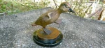 Vintage "mike Dwyer" Bronze Sculpture Puddles Bird Chick 41/2". Fixed Price $455.00.