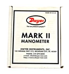Dwyer Model 25 Mark Ii Manometer 0-3" Water P/n #100070-00 New T2641. Fixed Price $89.99.